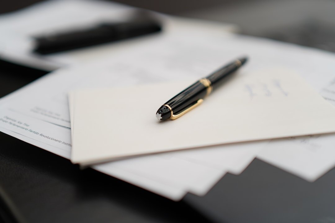 documents and papers on table