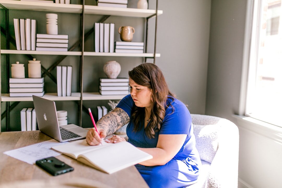 book writing at desk
