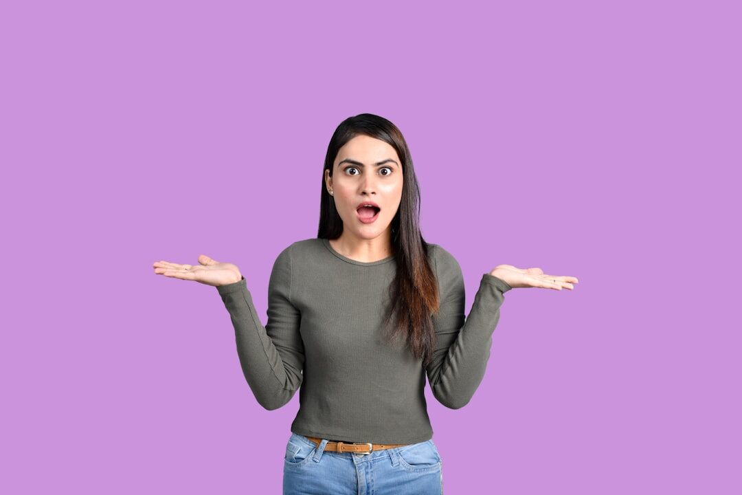surprised tv host