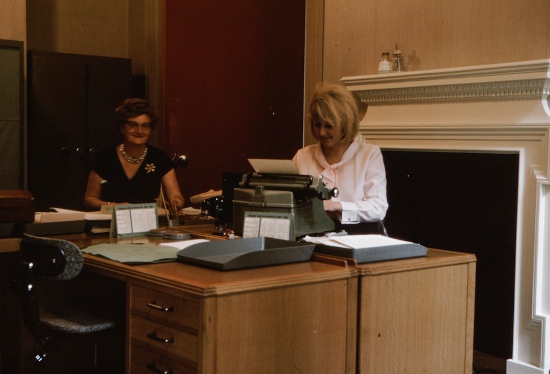 government minister at desk