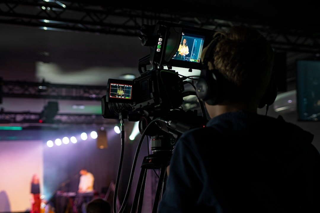 tv presenter on stage